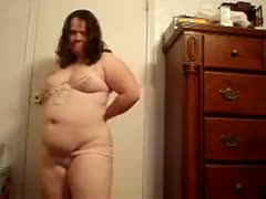 Webcam solo with me stripping and masturbating my overweight love tunnel